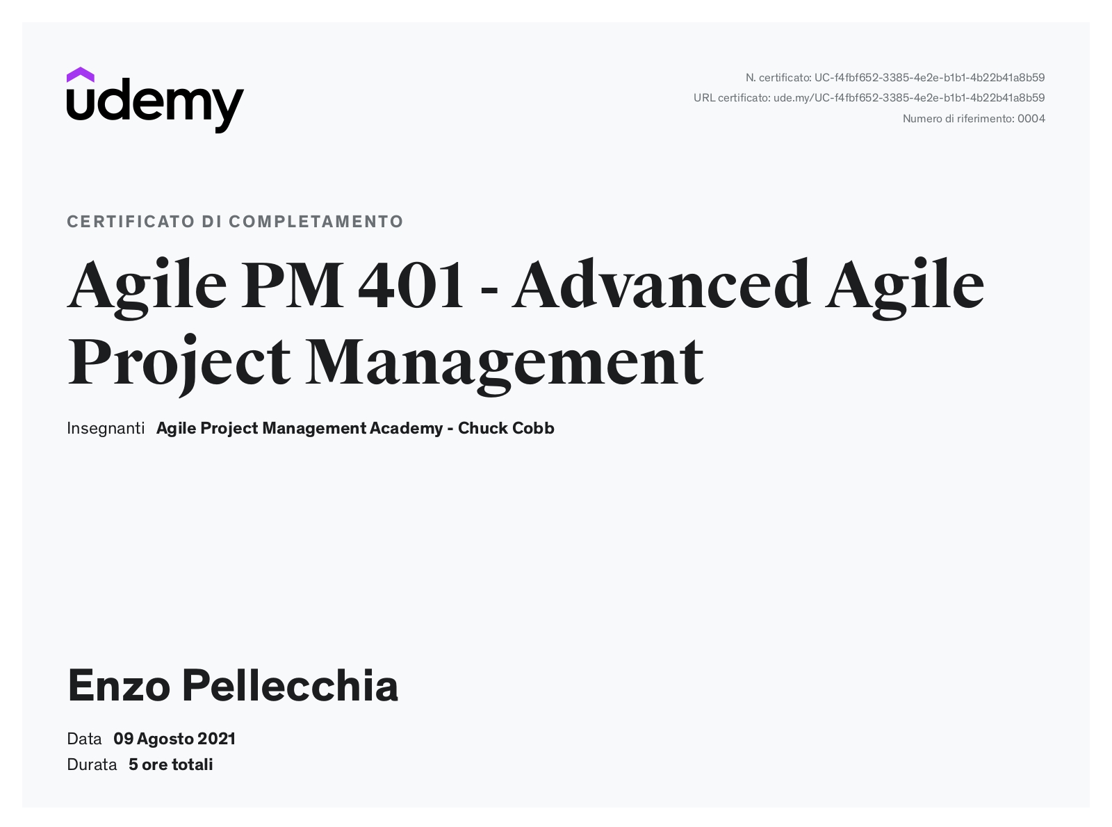 Corso Udemy