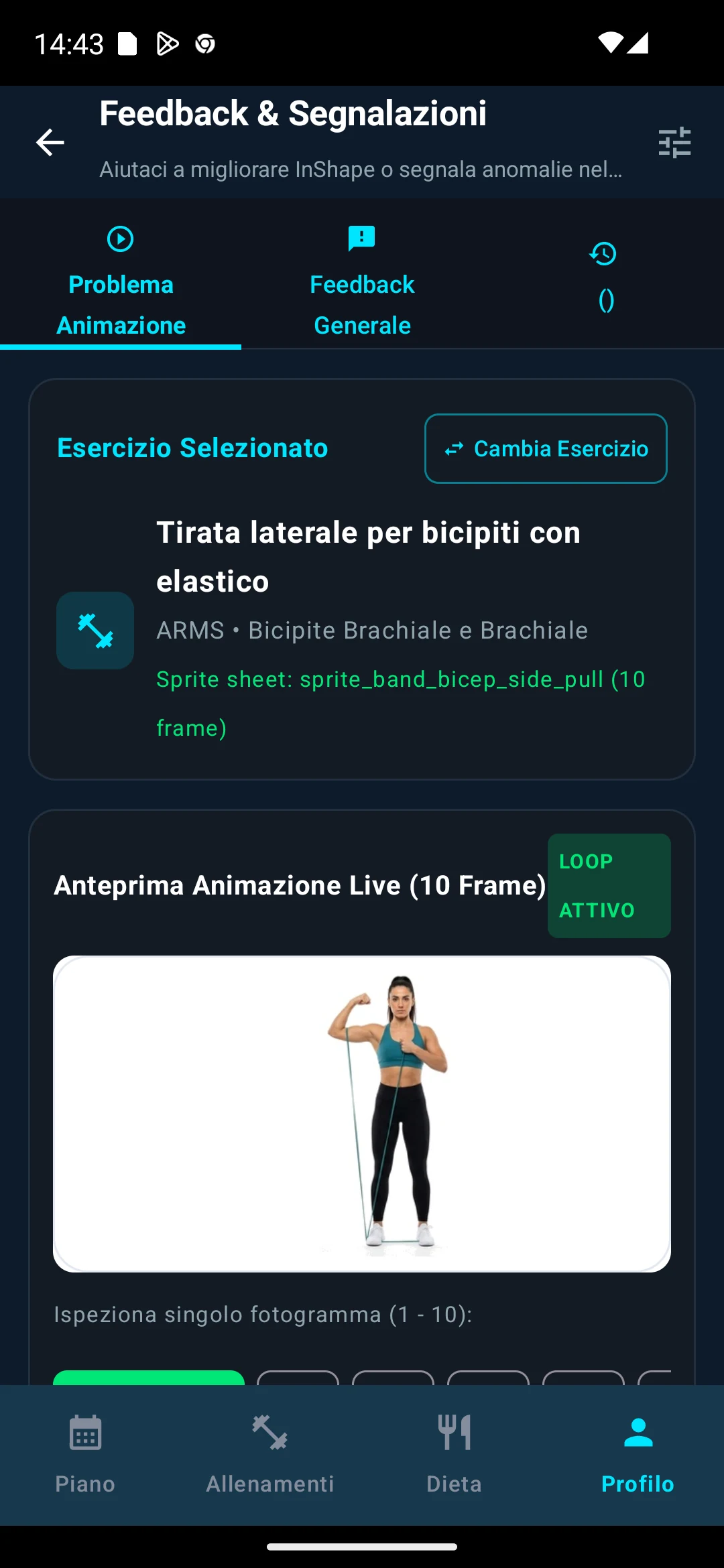 InShape - Esercizi con animazioni biomeccaniche HD